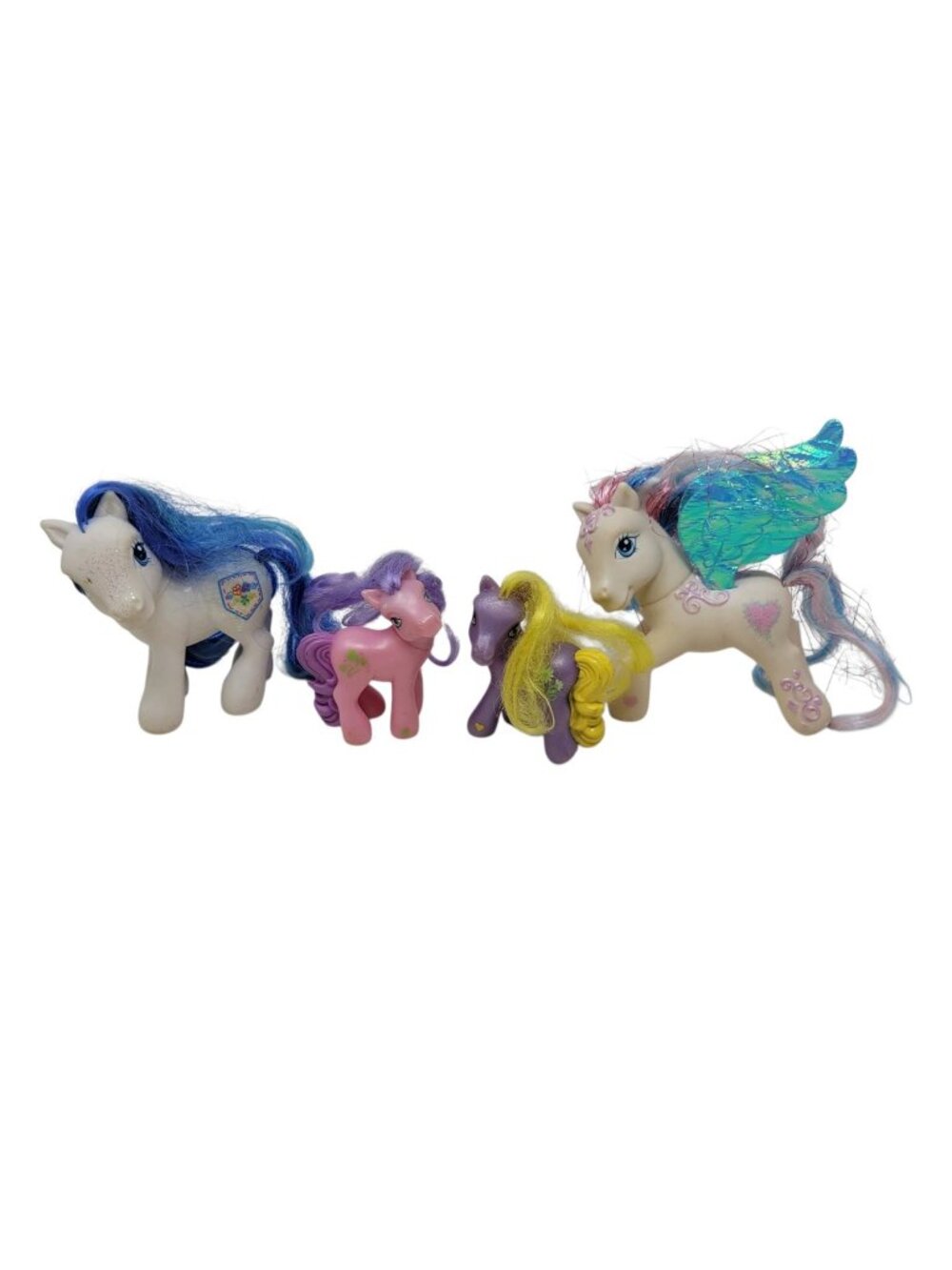 My Little Pony Hasbro G3 Y2K MLP Lot of 4 Ponies Glitter 2002-2005 Star Catcher